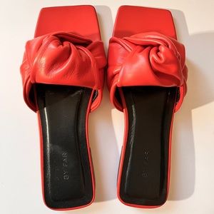 By Far Lima Knot-Detailed Slip-On Sandals